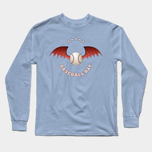 Baseball Bat - ball with bat wings Long Sleeve T-Shirt